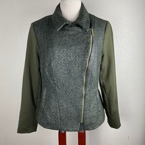 Sharagano Luxe Full Zip Jacket Size 14 EUC